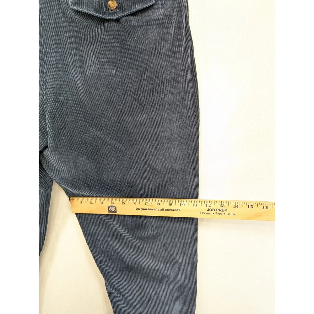 LL Bean Comfort Waist Corduroy Pants Size 35 Navy Blue‎ Men Casual 35 x 28